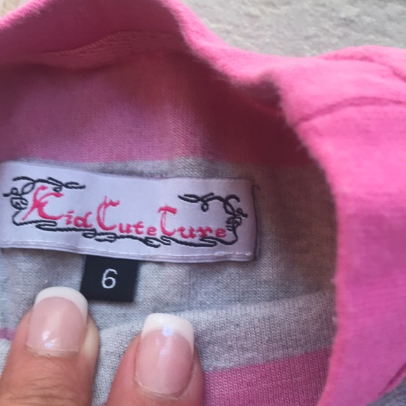 Kid cuteTure shirt velour dress - Picture 2 of 4